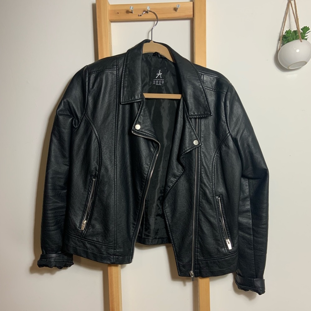 Faux leather jacket